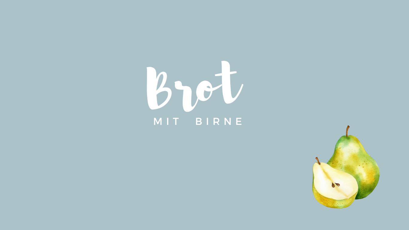Birnenbrot glutenfrei, vegan
