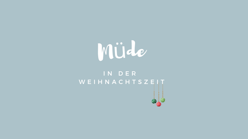Müde in der Weihnachtszeit